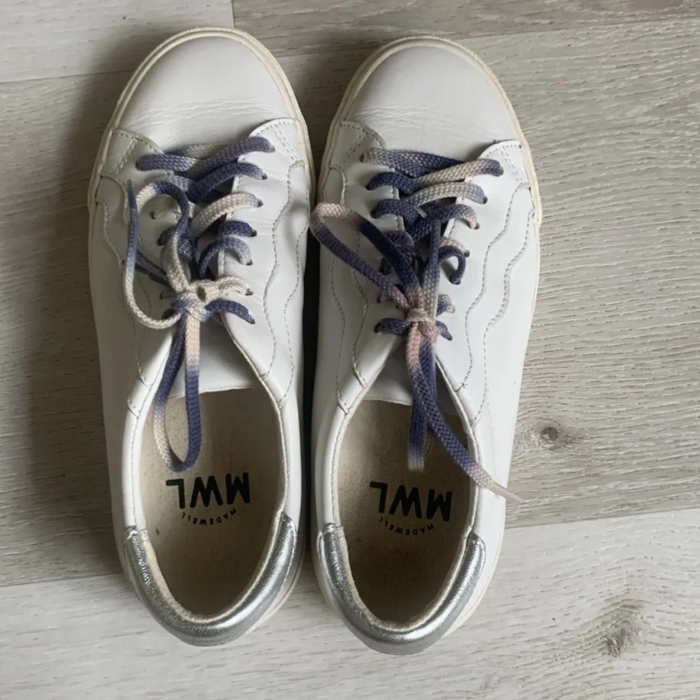 MADEWELL unisex Sidewalk Low-Top Sneakers in‎ Leather Wave Edition
